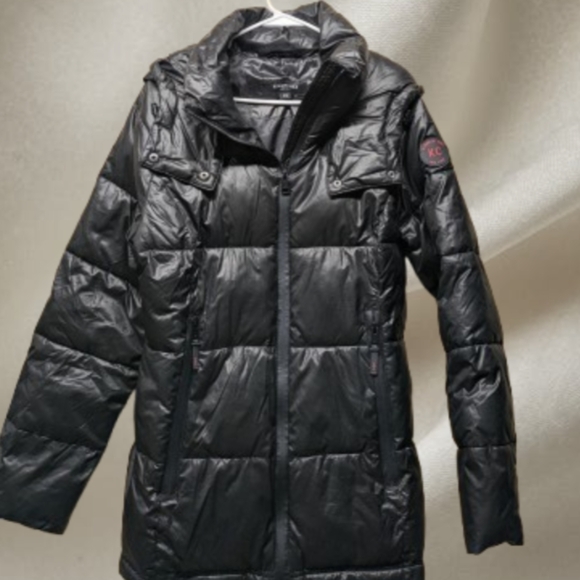 Kenneth Cole Hooded Puffer Coat - Picture 1 of 5